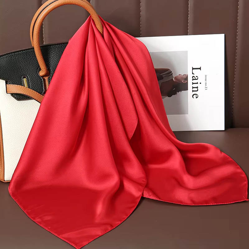 Discount Luxury Bags - الفاخرة بلون الحرير وشاح مربع المرأة