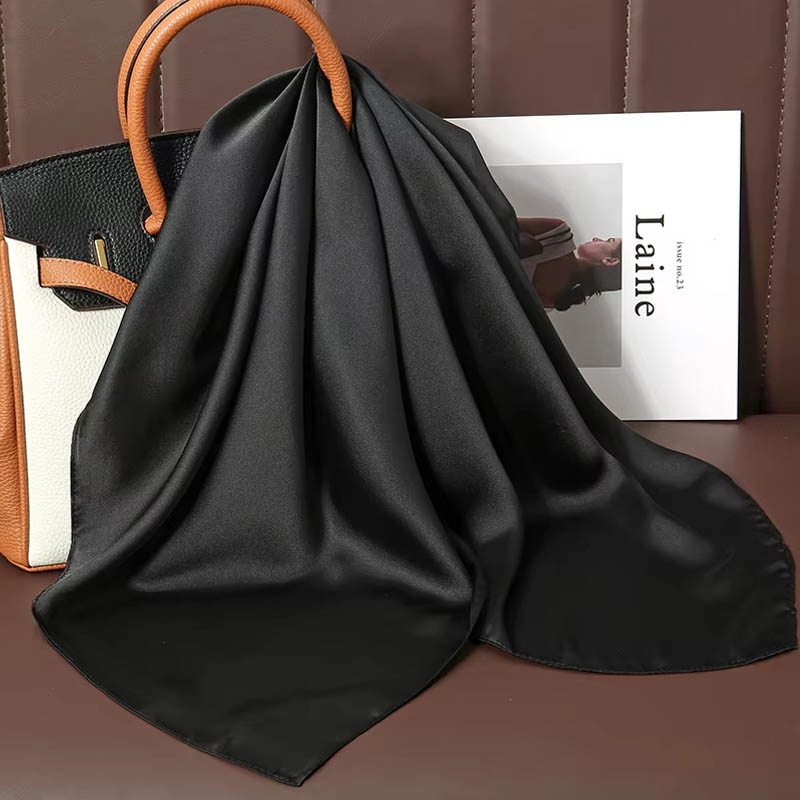 الفاخرة بلون الحرير وشاح مربع  - مراجعة Discount Luxury Bags وسعره