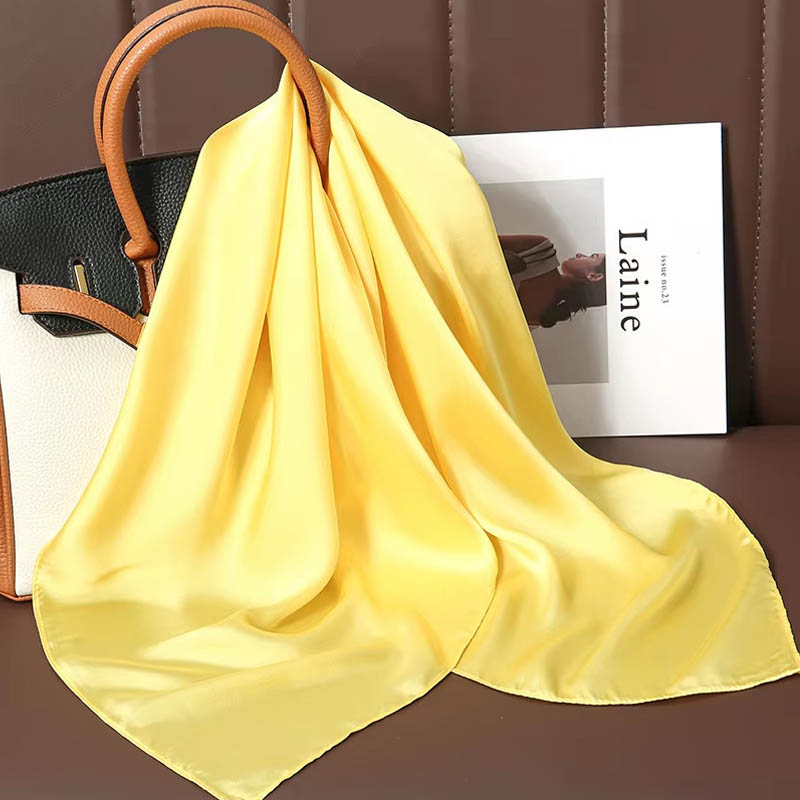 الفاخرة بلون الحرير وشاح مربع  - مراجعة Discount Luxury Bags وسعره