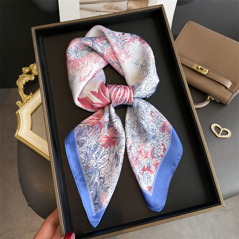 وشاح حريري بتصميم فاخر مطبوع ل - مراجعة Discount Luxury Bags وسعره
