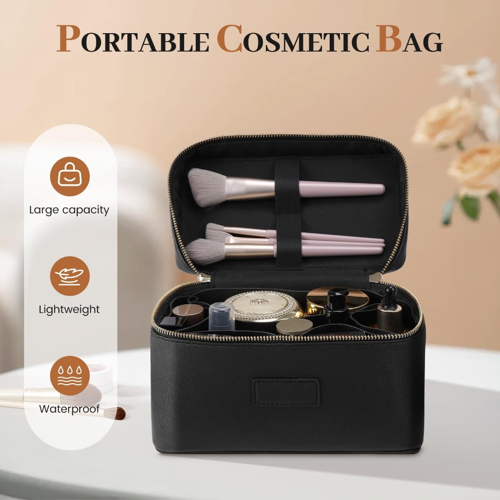 حقيبة مكياج فاخرة من الجلد بنق - مراجعة Luxury Bags Wholesale وسعره