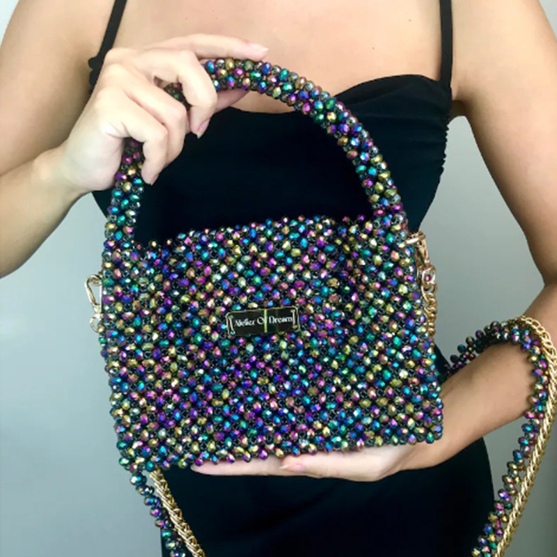 حقيبة كروسبودي ملونة مطرزة بال - مراجعة Luxury Bags Wholesale وسعره
